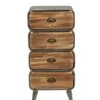 Urban DRAWER, Natural Distressed Wood/Black/Grey
