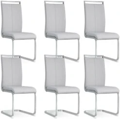 Baysitone Modern Dining Chairs Set Of 4, Side Dining Room Chairs, Kitchen Chairs With Faux Leather Padded Seat High Back, Chairs For Dining Room,Kitchen, Living Room Light Grey -Best Furniture Store 31CQKndMu1L. AC