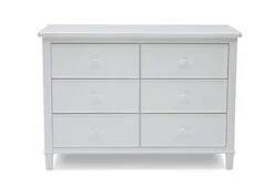 Delta Children Haven 6 Drawer Dresser, Greenguard Gold Certified, White -Best Furniture Store 31D2sO0w4RL