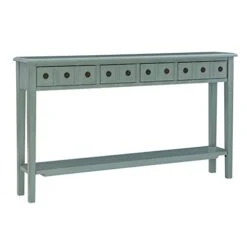 Powell Furniture Sadie Long Console Table, Teal