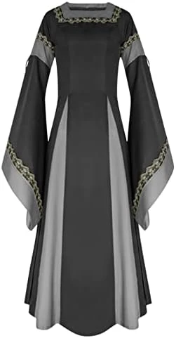 JEGULV Womens Fancy Gowns Renaissance Medieval Costume Irish Long Over Dress Victorian Vintage Halloween Ball Gown Dress 14 JEGULV Womens Fancy Gowns Renaissance Medieval Costume Irish Long Over Dress Victorian Vintage Halloween Ball Gown Dress - Image 14