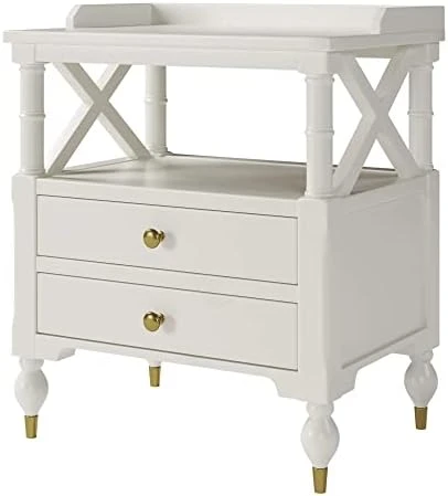 LHLLHL Nightstand For Small Spaces Bedroom Contemporary 2 Drawer 5 LHLLHL Nightstand For Small Spaces Bedroom Contemporary 2 Drawer - Image 5