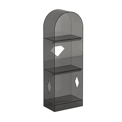 EYCIEROT Acrylic Bookshelf, Kids Study Shelf,Multi-Layer Options, Multi Colors, Sturdy And Transparent, Suitable For Bedroom Study Living Room,Gray,S 1 EYCIEROT Acrylic Bookshelf, Kids Study Shelf,Multi-Layer Options, Multi Colors, Sturdy And Transparent, Suitable For Bedroom Study Living Room,Gray,S