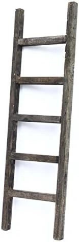 BarnwoodUSA Rustic Farmhouse Decorative Ladder - Our 5 Ft Ladder Can Be Mounted Horizontally Or Vertically And Is Crafted From 100% Recycled And Reclaimed Wood | No Assembly Required | Brown 10 BarnwoodUSA Rustic Farmhouse Decorative Ladder - Our 5 Ft Ladder Can Be Mounted Horizontally Or Vertically And Is Crafted From 100% Recycled And Reclaimed Wood | No Assembly Required | Brown - Image 10