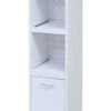 JK Plan FKC-0531-WH Gap Storage, Kitchen, Mini, Cupboard, Kitchen Appliance Storage, Appliance Rack, Appliance Storage Shelf, Width 11.8 Inches (30 Cm), Height 47.2 Inches (120 Cm)