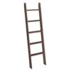 VASAGLE Decorative Blanket Ladder Farmhouse - For The Living Room, 5-Tier Ladder Shelf, Ladder Rack For Storage And Decor, Rustic Burgundy Color ULLS018T51