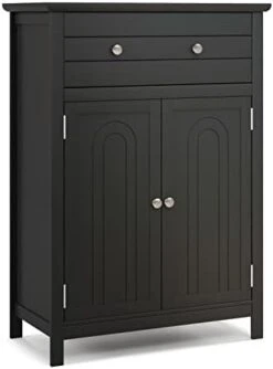 Tangkula Bathroom Floor Cabinet, Free Standing Wooden Storage Cabinet With Large Drawer And Cabinet, 2 Doors, 3 Heights Adjustable Shelf, Storage Organizer For Bathroom Living Room -Best Furniture Store 31H8WO789L. AC