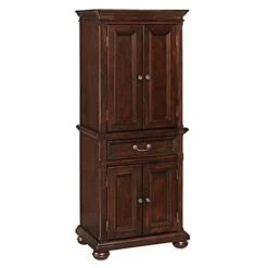 Colonial Classic Dark Cherry Pantry Cabinet By Home Styles