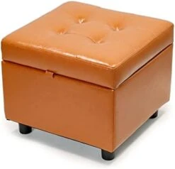 H&B Luxuries Tufted Leather Square Flip Top Storage Ottoman Cube Foot Rest (Black) 28 H&B Luxuries Tufted Leather Square Flip Top Storage Ottoman Cube Foot Rest (Black) -Best Furniture Store 31HdBeYW44L. AC