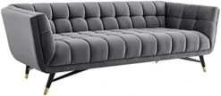 Modway Adept Contemporary Mid-Century Modern Performance Velvet Upholstered Tufted Sofa In Sea Blue -Best Furniture Store 31IWLOtZqSL. AC