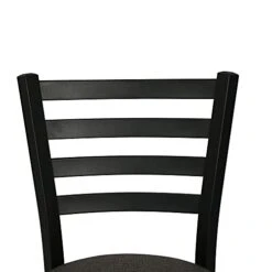 LUCKYERMORE Heavy Duty Metal Dining Room Chair Set Of 2 Upholstered Vinyl Leather Kitchen Chairs With Ergonomic Ladder Back,500lbs Weight Capacity Comfortable Cushion For Home Restaurant -Best Furniture Store 31IvjhbsKdS