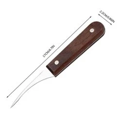 TEEGUI Shrimps Line Knife Stainless Steel Fish Maw Knife Lobster Skin Shrimps Peeling Shrimps Artifact Knife Scabbard (Multicolor, One Size)