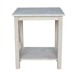 International Concepts Hampton End Table, Unfinished
