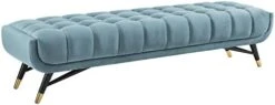 Modway Adept Contemporary Mid-Century Modern Performance Velvet Upholstered Tufted Sofa In Sea Blue -Best Furniture Store 31K3TesdmqL. AC