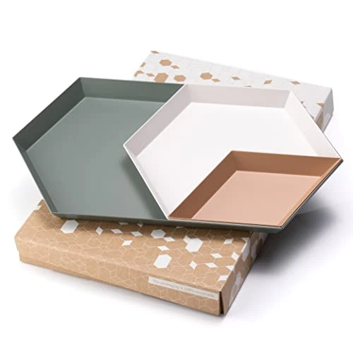 LINE+ARC ModTrays (Joshua Tree) Metal Stacking Decorative Trays For Coffee Table, Nesting, Geometric, Modern, Catchall For Vanity, Jewelry, Ottoman, Housewarming 1 LINE+ARC ModTrays (Joshua Tree) Metal Stacking Decorative Trays For Coffee Table, Nesting, Geometric, Modern, Catchall For Vanity, Jewelry, Ottoman, Housewarming