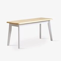 Livinia Canberra 37.4" Wooden Dining Bench/Mid Century Modern Solid Malaysian Oak Kitchen Bench (Walnut) 14 Livinia Canberra 37.4" Wooden Dining Bench/Mid Century Modern Solid Malaysian Oak Kitchen Bench (Walnut) -Best Furniture Store 31KgfcDw L. AC