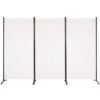 Giantex 6 Ft Tall 3 Panel Room Divider White, Lightweight Portable Folding Privacy Screen, Freestanding Partition Wall Divider And Separator For Bedroom Home Office Apartment Studio