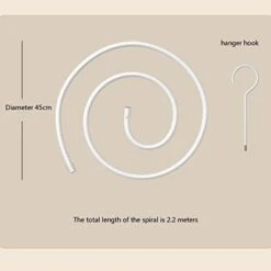 Spiral Hanger Home Balcony Rotating Hanger Quilt Cover Bed Sheet Quilt Cover Special Coat Hanger ( Color : White , Size : One ) -Best Furniture Store 31Lf0FSkSXL