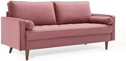 Modway Valour Performance Velvet Upholstered Tufted Sofa, Mint -Best Furniture Store 31LzmerRH3L. AC