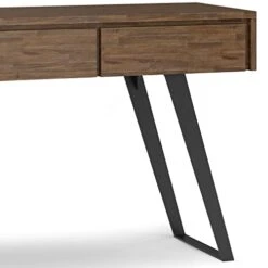 SIMPLIHOME Lowry Solid Acacia Wood And Metal 60 Inch Wide Console Table Inrial Console Sofa Table In Rustic Natural Aged Brown -Best Furniture Store 31MMCdCvuzL