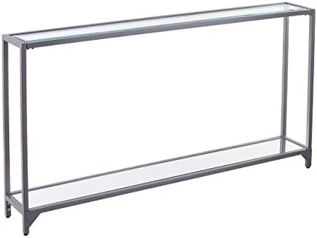 SEI Furniture Bergen Narrow Metal Console Table, Gold 7 SEI Furniture Bergen Narrow Metal Console Table, Gold - Image 7