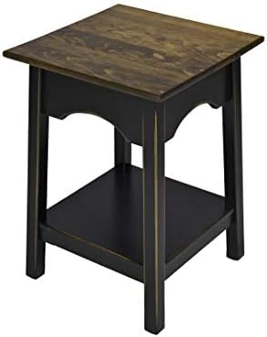 Peaceful Classics 2-Tier Side Table - Living Room Tables, Living Room Furniture, End Table And Night Stands For Bedside, Bedroom Side Table, Small End Tables With Shelf For Storage And Décor, (Mocha) 1 Peaceful Classics 2-Tier Side Table - Living Room Tables, Living Room Furniture, End Table And Night Stands For Bedside, Bedroom Side Table, Small End Tables With Shelf For Storage And Décor, (Mocha)