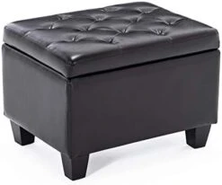 BELLEZE 24 Inch Modern Tufted Bedroom Storage Ottoman Bench, Linen Lift Top Upholstered Foam Padded Rectangular Footstool, Easy Assemble Furniture - Jay (Gray) 15 BELLEZE 24 Inch Modern Tufted Bedroom Storage Ottoman Bench, Linen Lift Top Upholstered Foam Padded Rectangular Footstool, Easy Assemble Furniture - Jay (Gray) -Best Furniture Store 31OIw8am7cL. AC