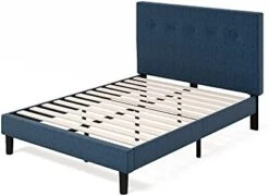 INUS Omkaram Upholstered Platform Bed Frame / Mattress Foundation / Wood Slat Support / No Box Spring Needed / Easy Assembly, Queen -Best Furniture Store 31OVfzYYakS. AC 1