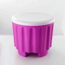 DOUBAO Plastic Storage Stool Multi-Function Overlay Storage Stool Fashion Creative Adult Stool Furniture (Color : D)