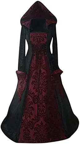 JEGULV Womens Fancy Gowns Renaissance Medieval Costume Irish Long Over Dress Victorian Vintage Halloween Ball Gown Dress 10 JEGULV Womens Fancy Gowns Renaissance Medieval Costume Irish Long Over Dress Victorian Vintage Halloween Ball Gown Dress - Image 10