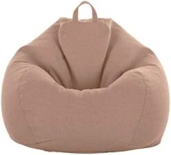 WAQIA Stuffed Animal Storage Bean Bag Chair Cover (No Filler) - Stuffable Zipper Beanbag Cover-Cotton Linen Memory Foam Beanbag Replacement Cover For Adults And Kids Without Filling -Best Furniture Store 31POlhqHvL. AC