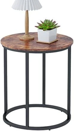 Yusong Round Nesting Coffee Tables Set Of 2, Living Room Accent Center Tables With Marble Pattern Wooden Tabletops And Gold Metal Frame, Modern Side End Tables For Bedroom, White -Best Furniture Store 31PXa0oxpJL. AC