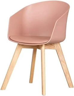 South Shore Flam Chair With Wooden Legs, 1, Pink And Wood -Best Furniture Store 31PeHUVCIvL. AC