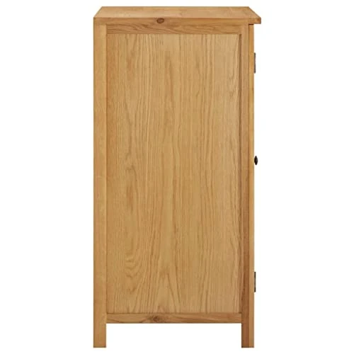 VIDAXL Wardrobe 29.9"x20.5"x41.3" Solid Oak Wood 2 VIDAXL Wardrobe 29.9"x20.5"x41.3" Solid Oak Wood - Image 2