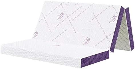 Folding Mattress Full Size, 4-Inch Foldable Mattress, Tri-Fold Gel Memory Foam Mattress With Washable Cover, Portable Mattress For Traveling, Camping, Guest Bed 7 Folding Mattress Full Size, 4-Inch Foldable Mattress, Tri-Fold Gel Memory Foam Mattress With Washable Cover, Portable Mattress For Traveling, Camping, Guest Bed - Image 7