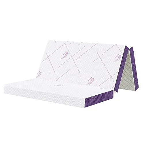 Folding Mattress Full Size, 4-Inch Foldable Mattress, Tri-Fold Gel Memory Foam Mattress With Washable Cover, Portable Mattress For Traveling, Camping, Guest Bed 1 Folding Mattress Full Size, 4-Inch Foldable Mattress, Tri-Fold Gel Memory Foam Mattress With Washable Cover, Portable Mattress For Traveling, Camping, Guest Bed