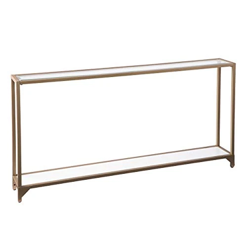 SEI Furniture Bergen Narrow Metal Console Table, Gold 1 SEI Furniture Bergen Narrow Metal Console Table, Gold