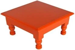 Lalhaveli Wooden Chowki For Puja Chowki For Sitting Kids Stool Study Room Décor 13 Inch Chowki -Best Furniture Store 31QuWVGE62L. AC