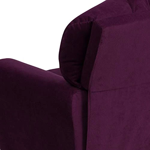 BizChair Purple Microfiber Kids Recliner With Cup Holder 6 BizChair Purple Microfiber Kids Recliner With Cup Holder - Image 6