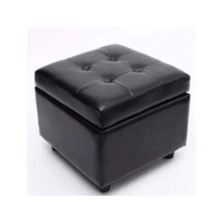 DOUBAO Storage Stool Leather Toy Storage Box Chair Shoe Replacement Stool Square Household Storage Leather Storage Stool (Color : D)