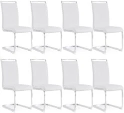 Baysitone Modern Dining Chairs Set Of 4, Side Dining Room Chairs, Kitchen Chairs With Faux Leather Padded Seat High Back, Chairs For Dining Room,Kitchen, Living Room Light Grey -Best Furniture Store 31S WkfBe3L. AC