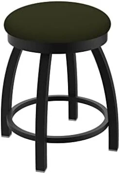 Misha Swivel Vanity Stool, 18" Seat Height, Black Vinyl -Best Furniture Store 31SC6S99qkL. AC