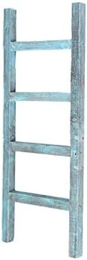 BarnwoodUSA Rustic Farmhouse Decorative Ladder - Our 5 Ft Ladder Can Be Mounted Horizontally Or Vertically And Is Crafted From 100% Recycled And Reclaimed Wood | No Assembly Required | Brown 8 BarnwoodUSA Rustic Farmhouse Decorative Ladder - Our 5 Ft Ladder Can Be Mounted Horizontally Or Vertically And Is Crafted From 100% Recycled And Reclaimed Wood | No Assembly Required | Brown - Image 8
