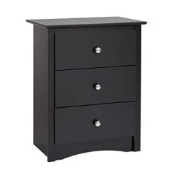 Contemporary 2 Piece Bedroom Set With Bedroom Dresser And 3-Drawer Nightstand In Black -Best Furniture Store 31SbbPdQEJL