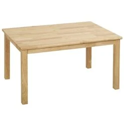 ECR4Kids 24in X 36in Hardwood Table, Kids Furniture, Natural