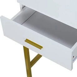 JYDQM Dresser With Stool Set With Frame 2 Drawers Steel Frame Makeup Table Bedroom Makeup Dresser -Best Furniture Store 31SmrJuqg0L