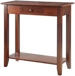 Convenience Concepts American Heritage 1-Drawer Hall Table With Shelf, Black -Best Furniture Store 31TrrT0RL0L. AC