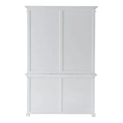NovaSolo Halifax Mahogany Solid Wood Buffet Hutch Unit With 8 Shelves In White -Best Furniture Store 31U8vxYJJpL
