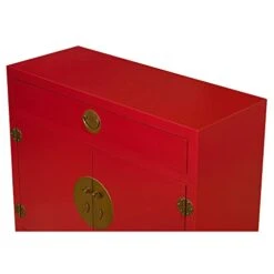 ChinaFurnitureOnline Elmwood Chinese Ming Cabinet, Matte Red 5 ChinaFurnitureOnline Elmwood Chinese Ming Cabinet, Matte Red -Best Furniture Store 31USvmnwsYL