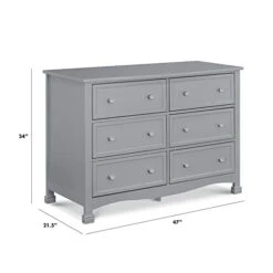 Kalani 6-Drawer Double Wide Dresser In Grey 12 Kalani 6-Drawer Double Wide Dresser In Grey -Best Furniture Store 31V94w8cYnL